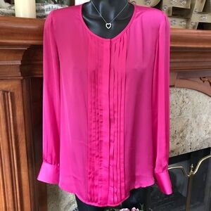 Banana Republic Pink Satin Top L